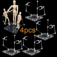 4PCS Assembly Action Figure Display Holder Bases Doll Model Support Stand