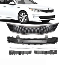 Fits Kia Optima EX LX 2016-2018 Front Grille/Grille Trim/Bumper Brackets 6PCS