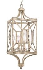 Pendant Light By Famous Maker In Platinum 4 Light 12” Brand New Free Shipping