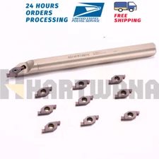 Lathe Face Grooving Holder 16mm Indexable Grooving Inserts 3mm 10PCS