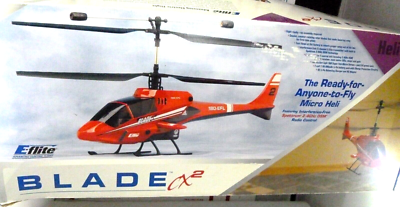 As-Is NEEDS REPAIR E-Flite Blade CX2 Heli RC Helicopter 2.4GHz Red