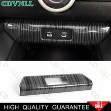 For Honda Accord 2023-2026 11th Black Wood Central USB Socket Switch Panel Cover