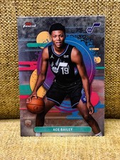 2025-26 Topps Finest Basketball Ace Bailey #105 Uncommon Rookie (RC) Utah Jazz