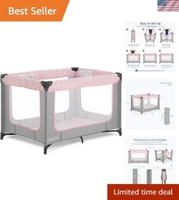 Zodiak Portable Playard for Infants - Mesh Sides, Soft Mattress, Easy Travel