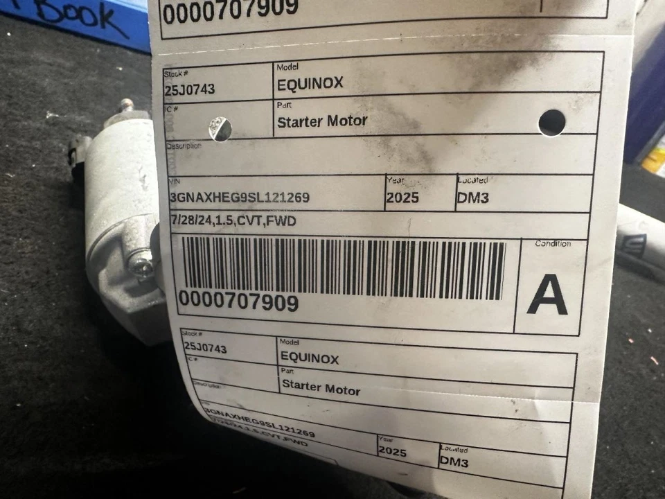 EQUINOX   2025 Starter Motor 2050467 - Image 3 of 3