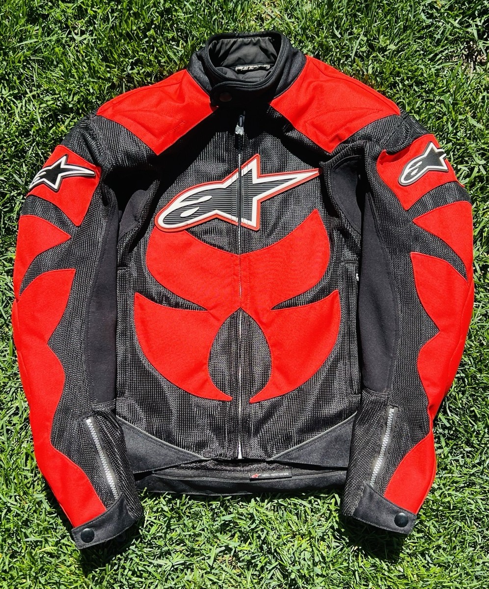 Alpinestars Men's Tribal Mesh Motorcycle Jacket/Black & Red