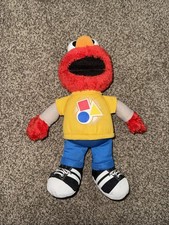 Sesame Street Elmo Plush Rockin Shapes Colors Hasbro WORkS