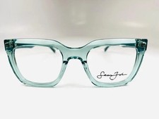 New SEAN JOHN SJLO 6045E 320 Crystal Teal Eyeglasses 52/22/150