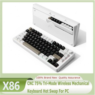 ATTACK SHARK X86 CNC 75% Tri-Mode Wireless Mechanical Keyboard Hot Swap For PC