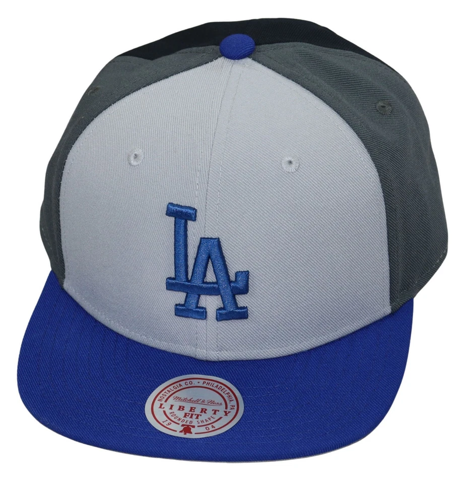 Mitchell & Ness Los Angeles Dodgers Triple Play Liberty Fit Baseball Cap Hat NWT