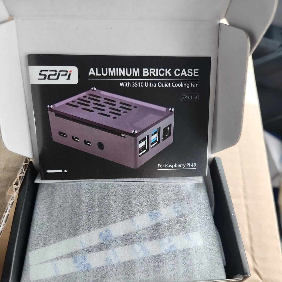 GeeekPi Raspberry Pi 4 Aluminum NAS Case with PWM Fan - Image 4 of 4