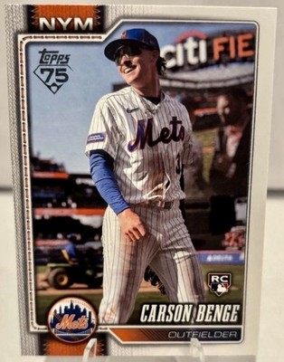 2026 Topps - Carson Benge #699 Complete Set Short Print Rookie Card RC