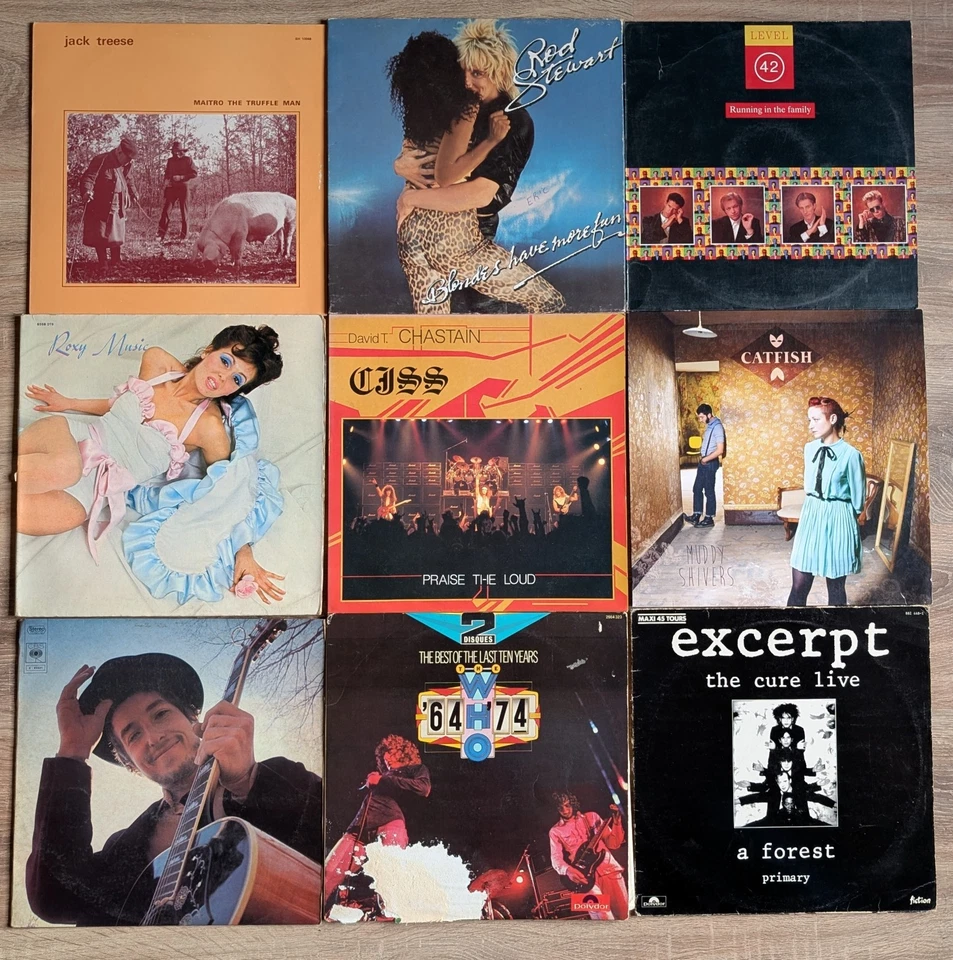 LOT vinyles 36 LP 33T ROCK PROG FOLK PSYCH Magma Zao Heldon Tiamat Catharsis  - Photo 4/4