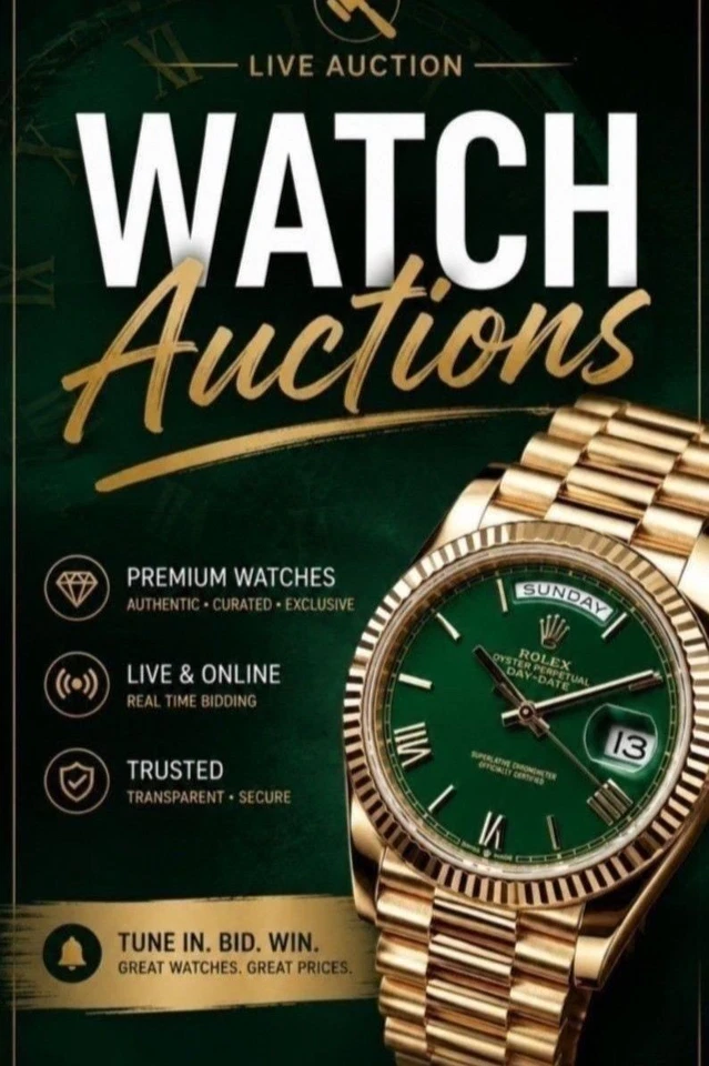 Luxury Timepiece's: Rolex, Breitling, Tudor Auctions At Retail!