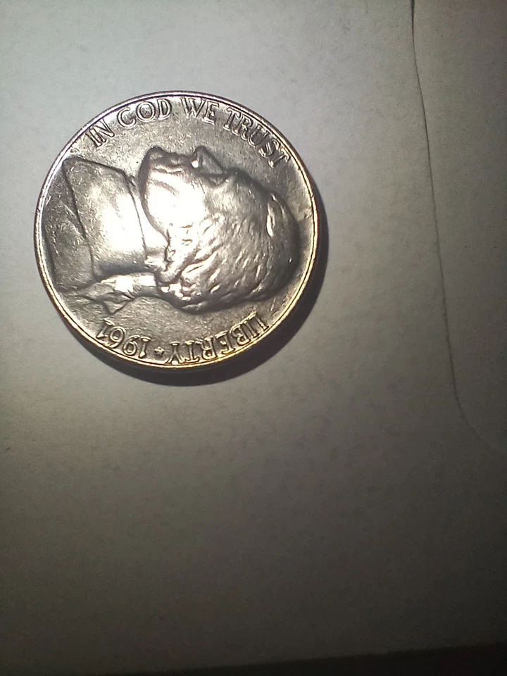 1961p Jefferson Nickel In Amazing Condìtion With Full Steps A True Gem As If It - Image 3 of 4