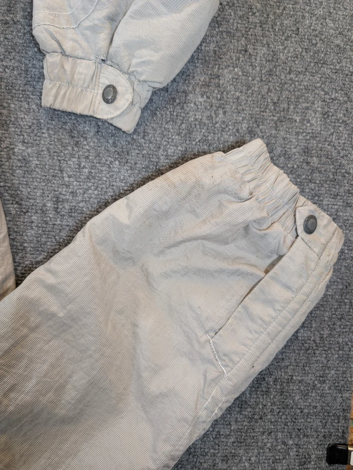 Inside Edge Insulated One Piece Ski Suit, Women’s size XS Gray/White/Black - Image 4 of 4