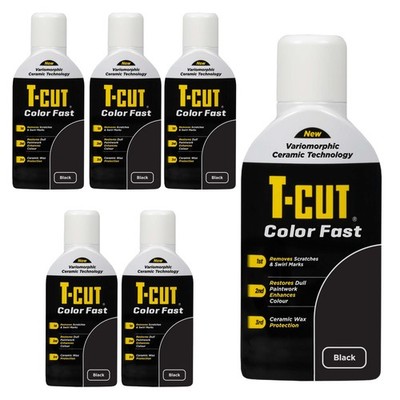 T-Cut Color Fast Schwarz Keramikwachs Politur Kratzerentferner Farbverstärker x6