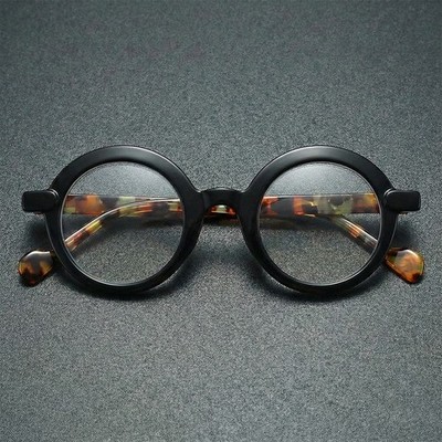 Runde Lesebrille für Herren Damen Retro Anti-Blaulicht Lesegerät +1,0 bis +4,0