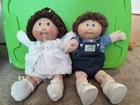 Cabbage Patch Kids Doll Lot  Boy&Girl Yarn Hair Blue/Brown Eyes  Cute Outfits
