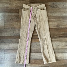 VINTAGE Levi's 517-1523 Corduroy Pants Men's Sz 32x31 Tan Bootcut USA Made 26C5