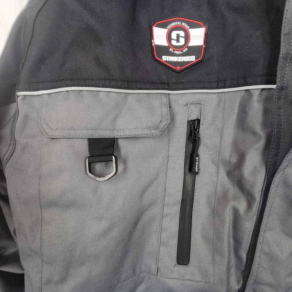 Striker Ice Hardwater Jacket Mens 3XL Gray Hooded Insulated Sureflote Fishing - Image 3 of 4