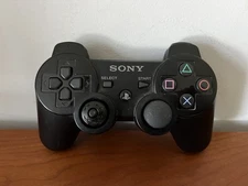 Sony Playstation 3 Genuine Dualshock 3 PS3 Black Controller CECHZC2U Untested
