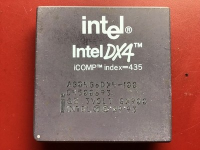 Intel CPU 80486DX4-100 SX900 3 Volt from collection used