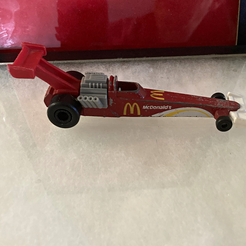 Hot Wheels McDonald's Diecast Dragster Race Car Toy Vintage 1998