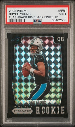 Bryce Young [Black Finite] #PFR-1 2023 Panini Prizm Flashback Rookie card