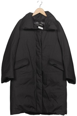 Jil Sander & Uniqlo Mantel Damen Jacke Parka Gr. M Wolle Daunen Schwarz #rf6p9me
