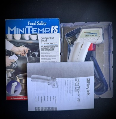 Raytek MiniTemp FS Noncontact Food Thermometer -25F to 400F Temp 9V Battery NEW