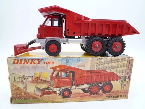 VINTAGE DINKY TOYS 959 FODEN DUMP TRUCK IN ORIGINAL BOX 1961-68