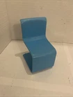 Vintage Mattel 1973 Barbie Dream House Mod Furniture Chair #7825-0050 Blue