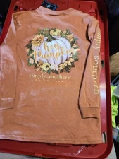 Simply Southern Collection YM Women's Size M Copper Shirt