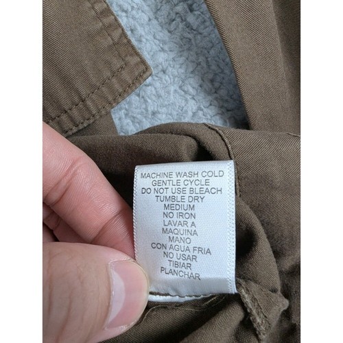 Love Tree Jacket Womens Size Medium Brown Drawstring Waist Snaps Pockets Hooded - Picture 5 of 10