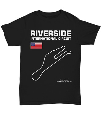 Track Outline Series Riverside International Circuit - Unisex Tee