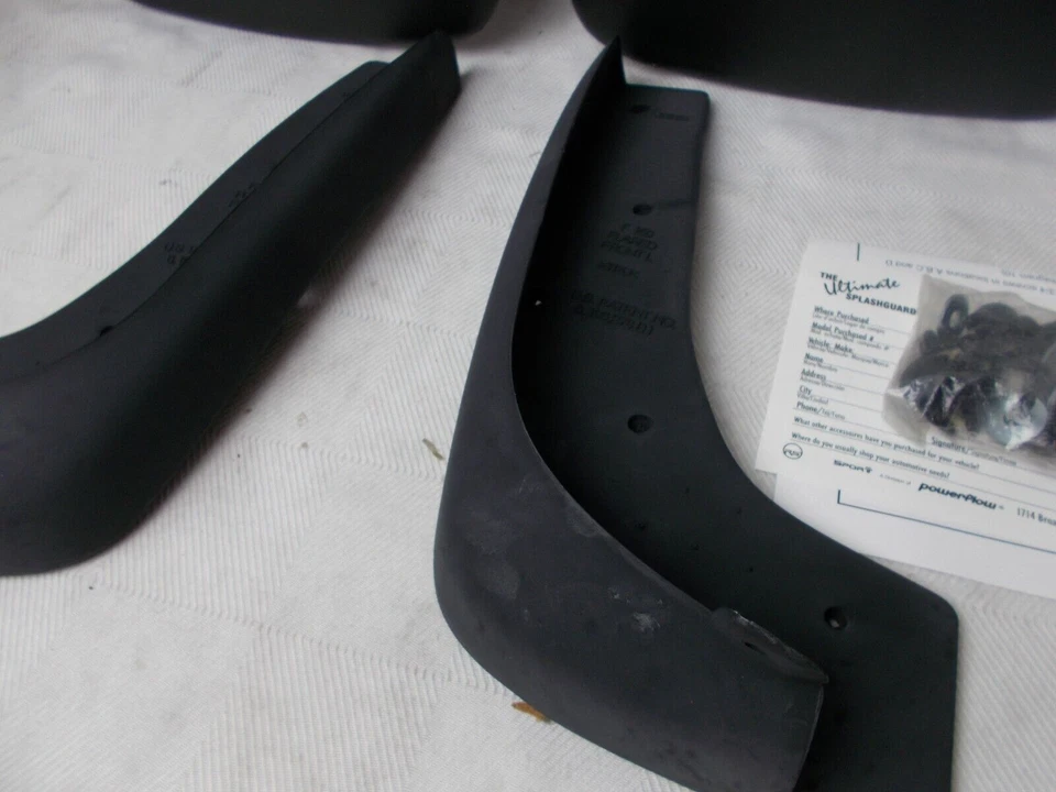 Conjunto frontal de protetor de lama contra respingos serve: Ford F-150 frontal com alargadores labiais de fábrica - Imagem 3 de 4