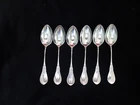 Gorham Sterling Silver New Tipt Teaspoons 5 5/8" Set of 6 Monogram