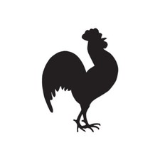 Rooster - Vinyl Decal Sticker - Multiple Color  Sizes - ebn579