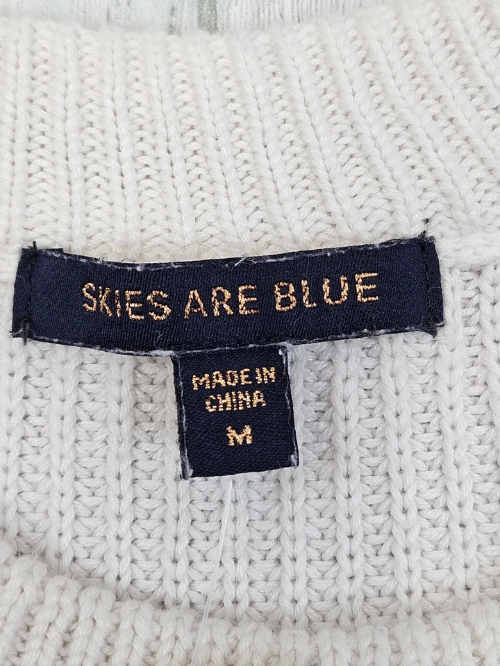 Skies Are Blue Womens Ombre Sweater Medium Pink Blue - Image 4 of 4