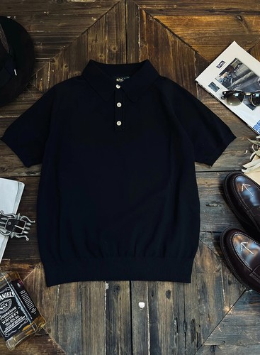 Herren im Sommer gestricktes Baumwoll-Kurzarm-Vintage-Casual-Poloshirt - Bild 2 von 25