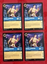 4x DISNEY LORCANA: FLOODBORN: RARE CARD: PRINCE CHARMING - HEIR TO THE THRONE X4