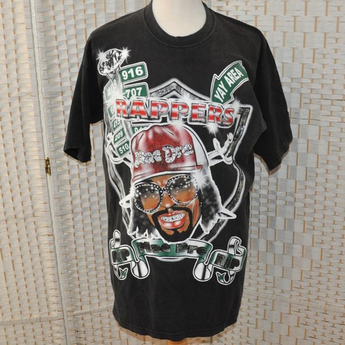RIP Mac Dre T-Shirt YAY Area Rappers Bling Brille Zähne Größe 2XL groß schwarz - Bild 2 von 8