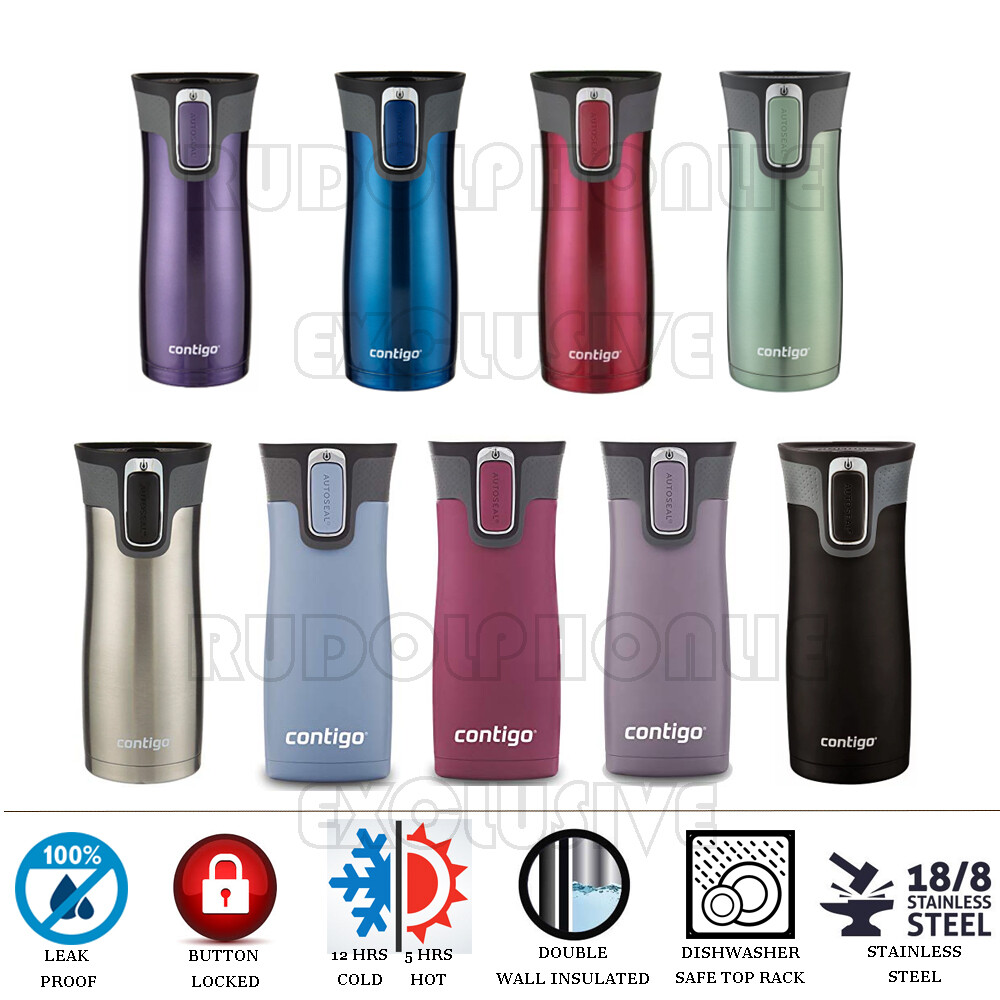 2X Contigo Autoseal Travel Mug Thermos Coffee insulated Water Bottle  Insulated