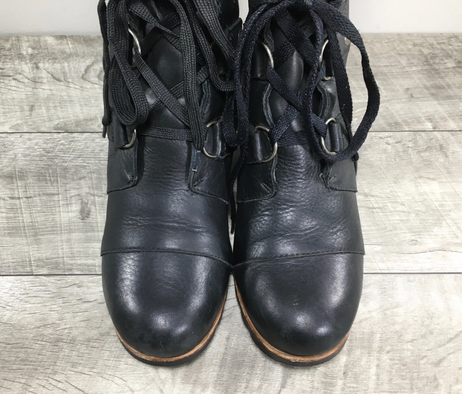 sorel joan of arctic wedge mid shearling lace up boots