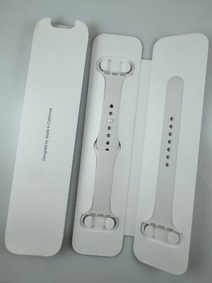 Original Apple Watch Sport Band 40MM 41MM 42MM Ceramic Pin Soft White - vanilla
