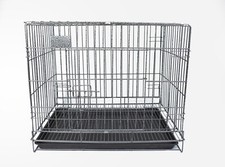 Trasportino per Gatti-Cani di Taglia Piccola in Metallo, Pieghevole, 60x42x51cm