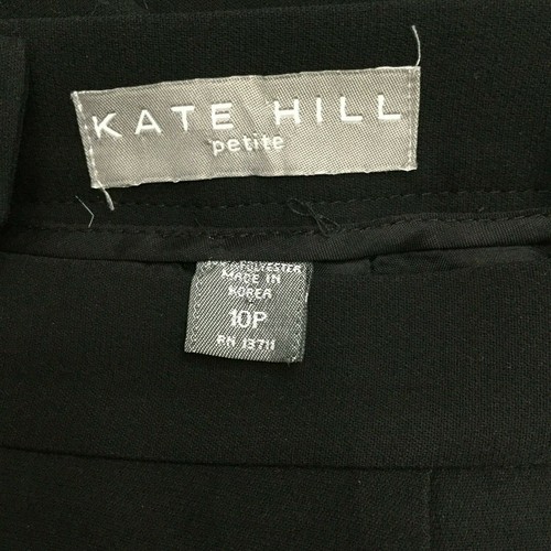 KATE HILL Petite SZ 10 Black Pencil Skirt Lined 23” Long - Picture 3 of 5