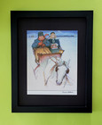 Norman Rockwell + Beautiful Vintage + Circa 1970'S + Signed Print Framed