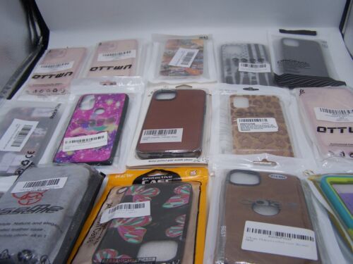 Bulk Wholesale Lot of 37 Mixed Cell Phone Cases Accessories Samsung, iPhone, ETC - Picture 1 of 4